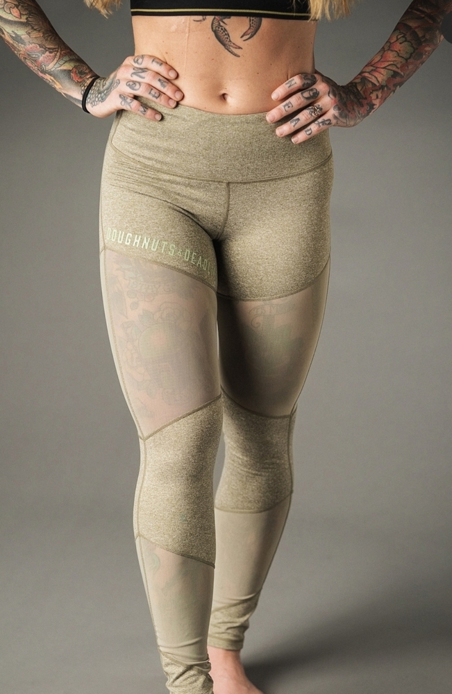 Doughnuts and deadlifts leggings